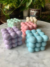 Aesthetic Bubble Cube Candles