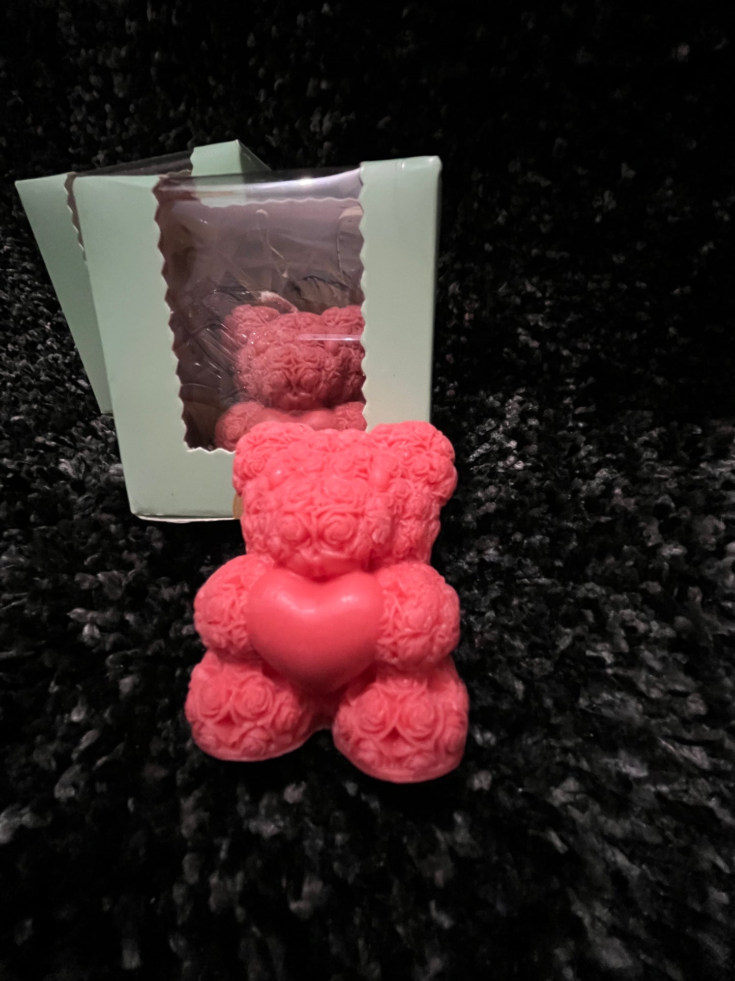 Teddy Bear Candle – With Heart