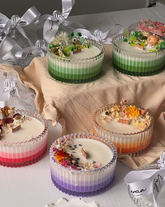Botanical Garden Layered Jar Candles