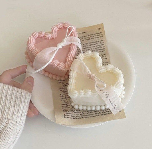 Romantic Heart-Shaped Decorative Candles