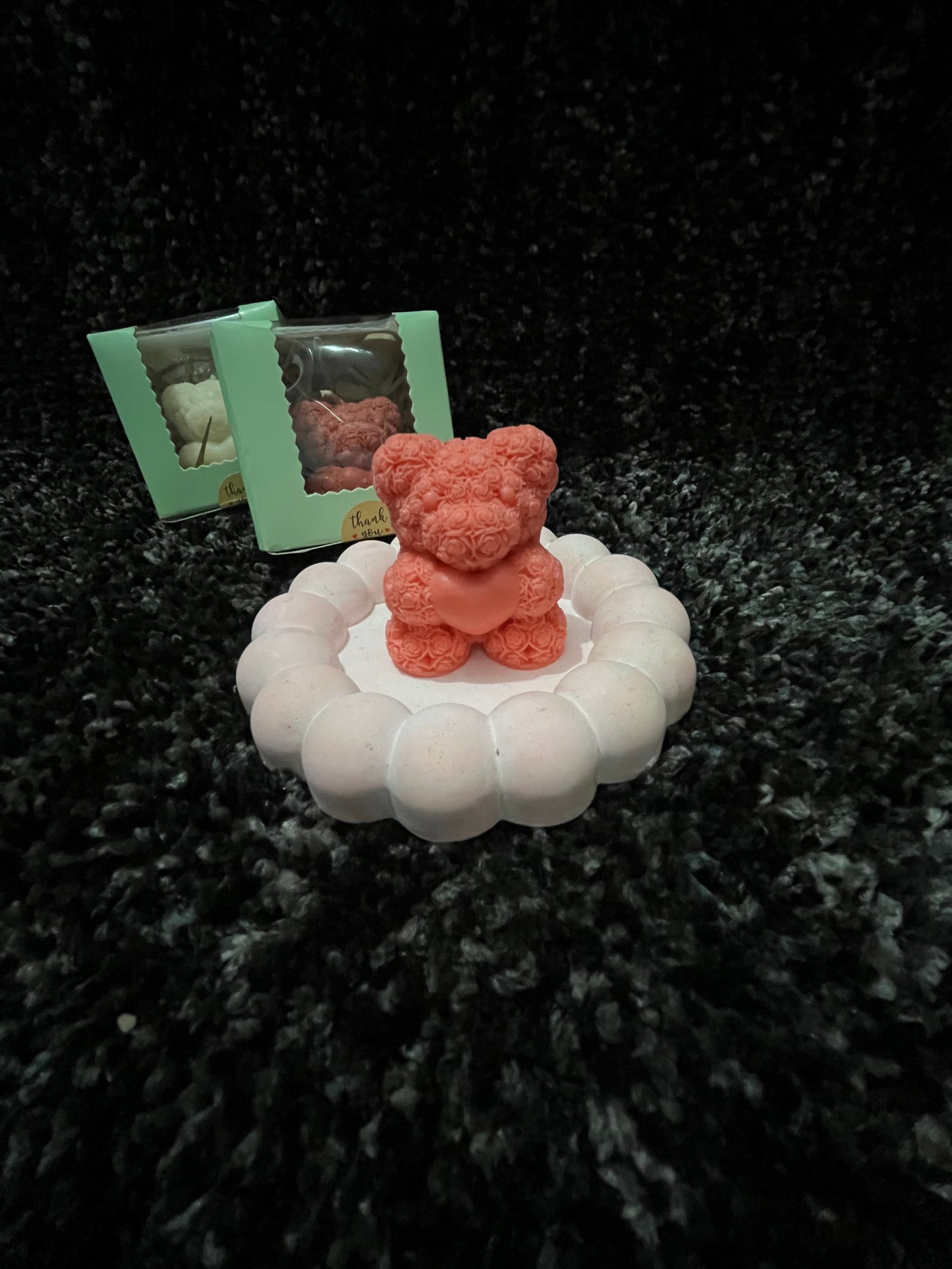 Teddy Bear Candle – With Heart