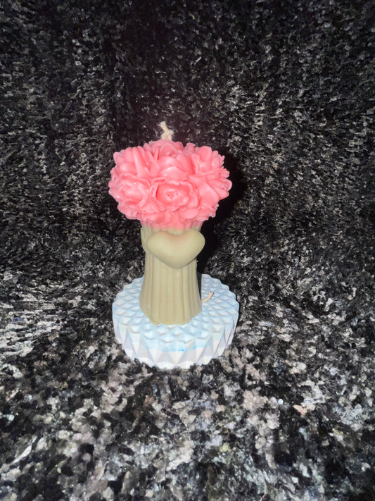 Floral Bouquet Candle with Premium Mogra Fragrance Oils